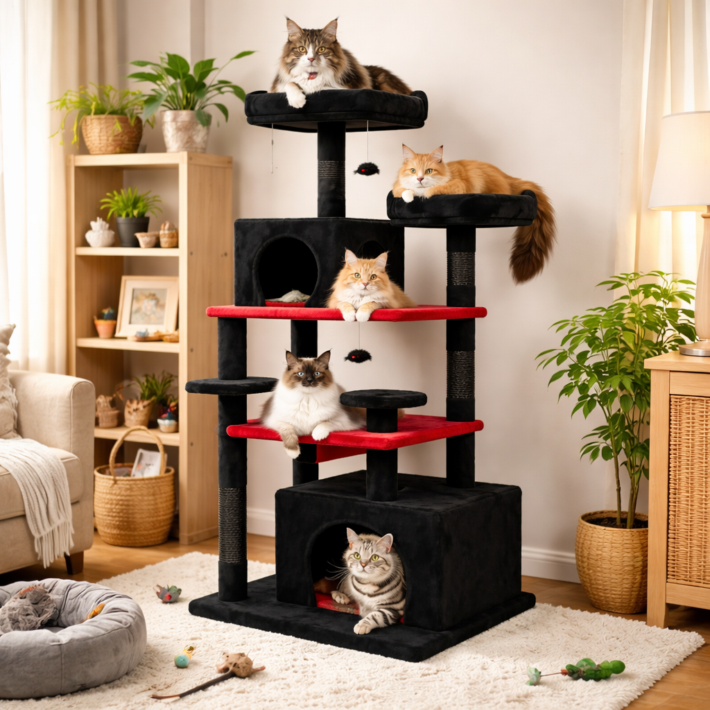 ScritchPets Multi Level Cat Tree Tower