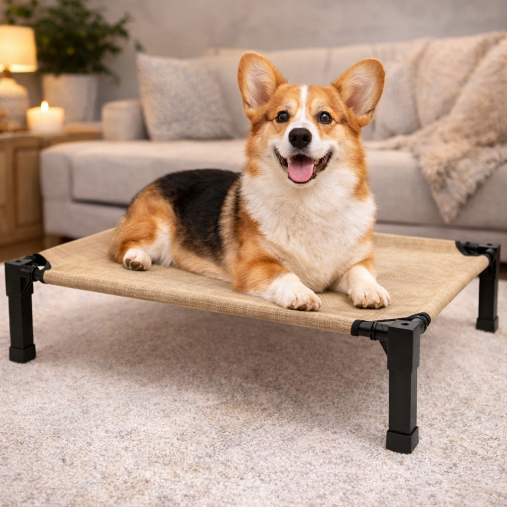 ScritchPets Elevated Cooling Dog Bed