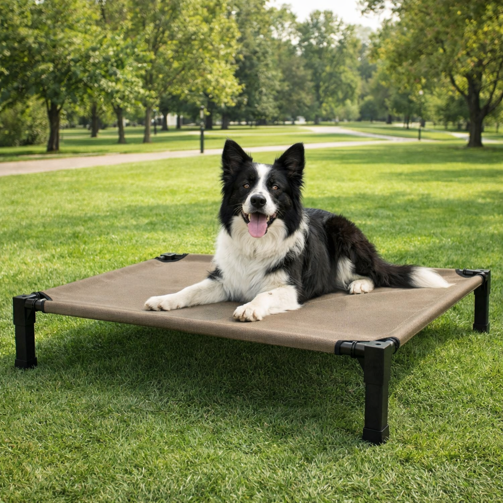 ScritchPets Elevated Cooling Dog Bed