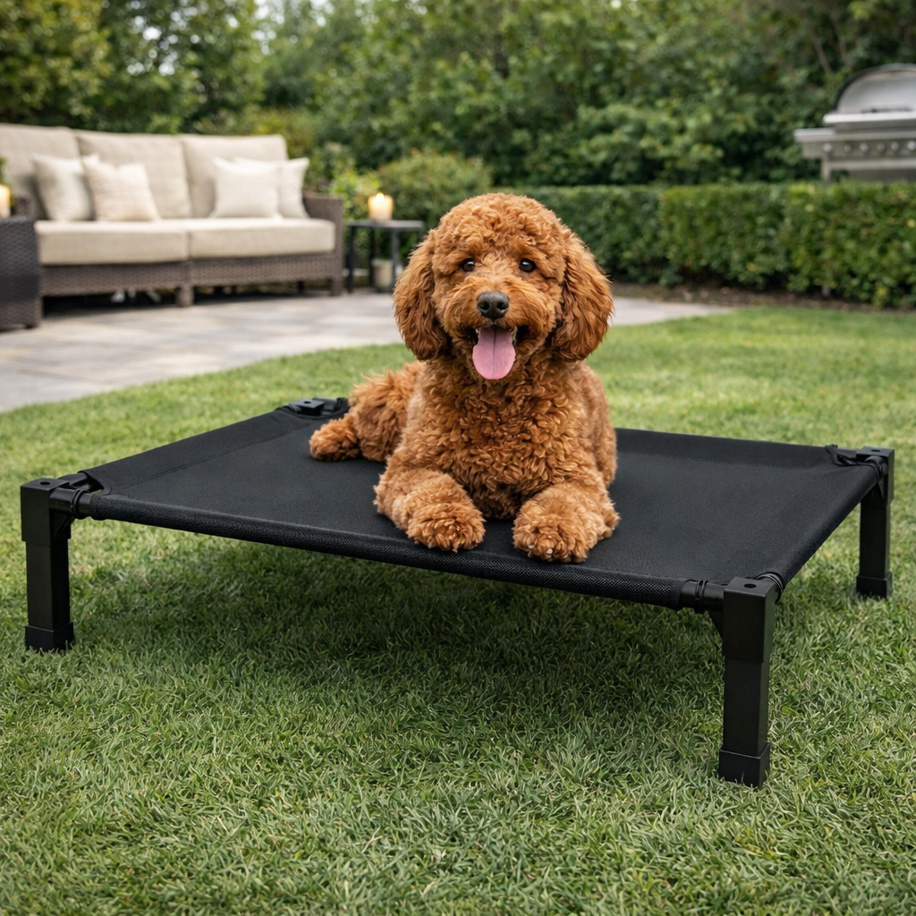 ScritchPets Elevated Cooling Dog Bed