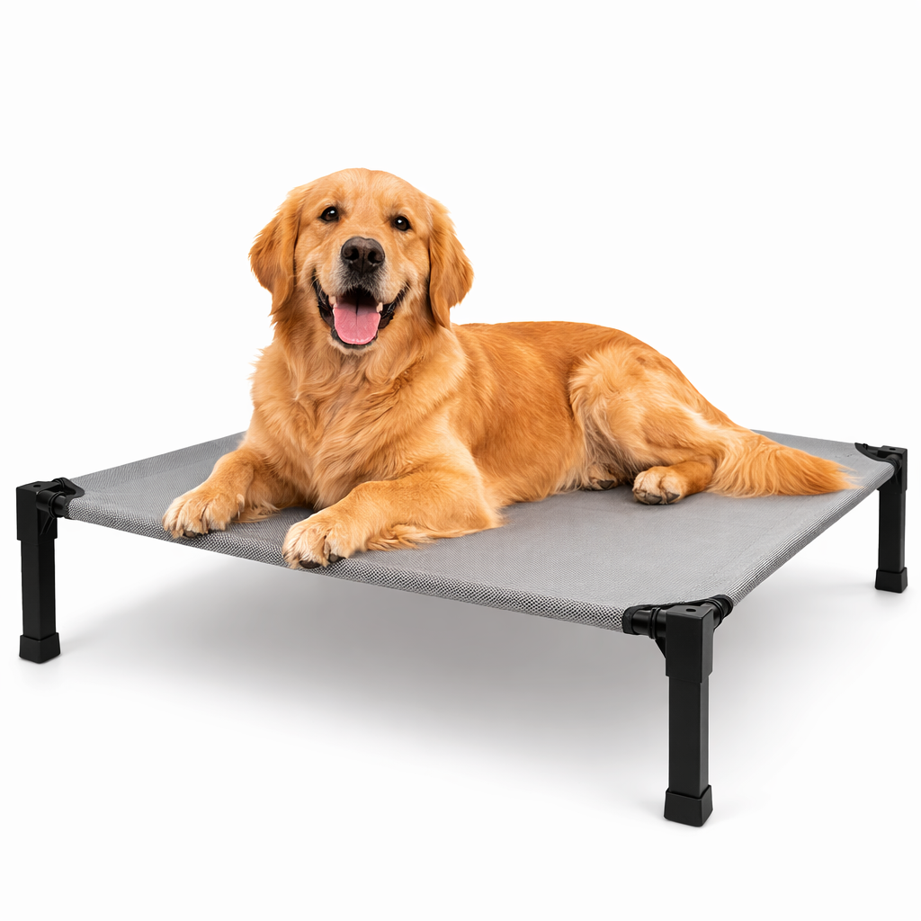 ScritchPets Elevated Cooling Dog Bed