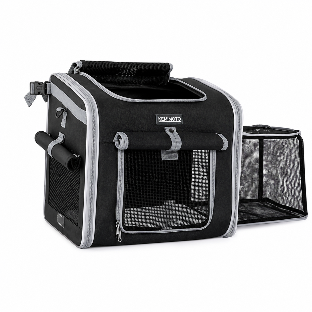 ScritchPets Expandable Dog Bike Basket Carrier