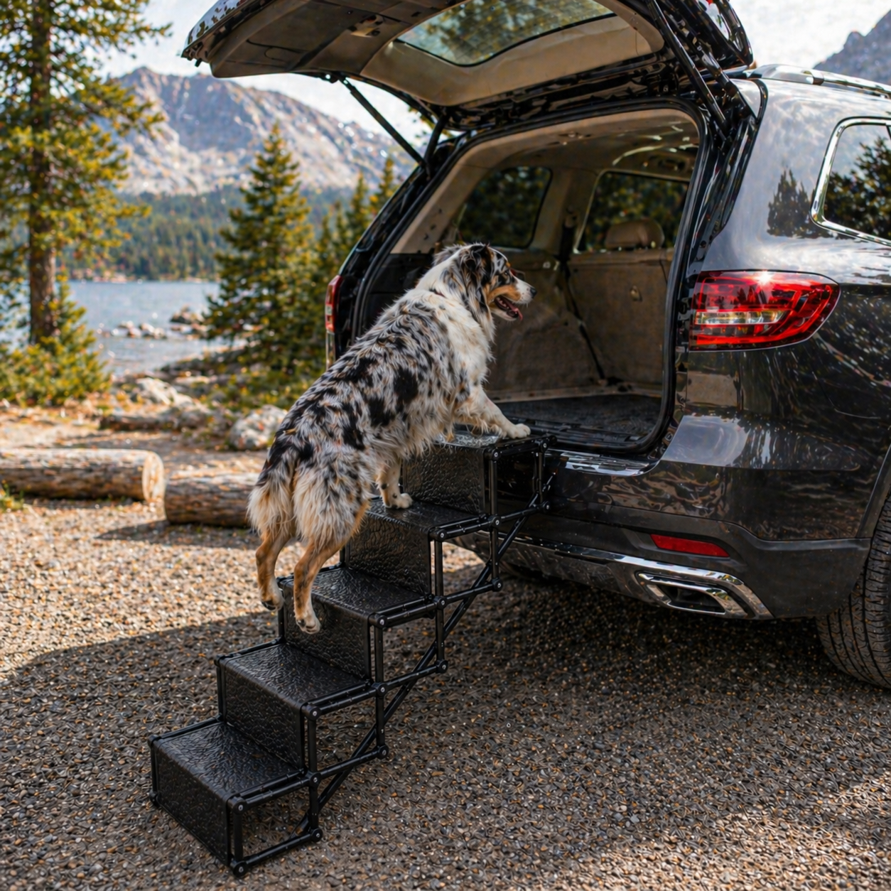 ScritchPets Foldable Dog Car Stairs