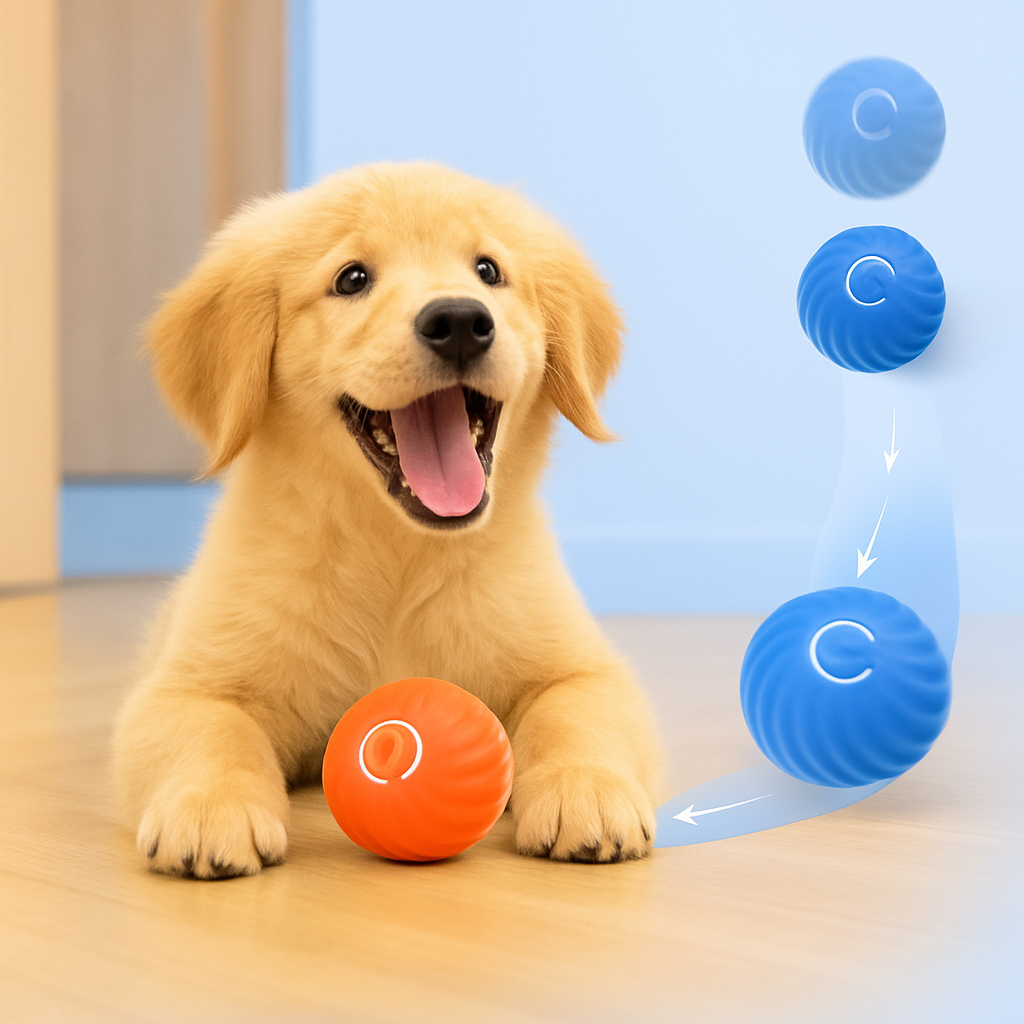 ScritchPets Automatic Smart Moving Dog Toy Ball