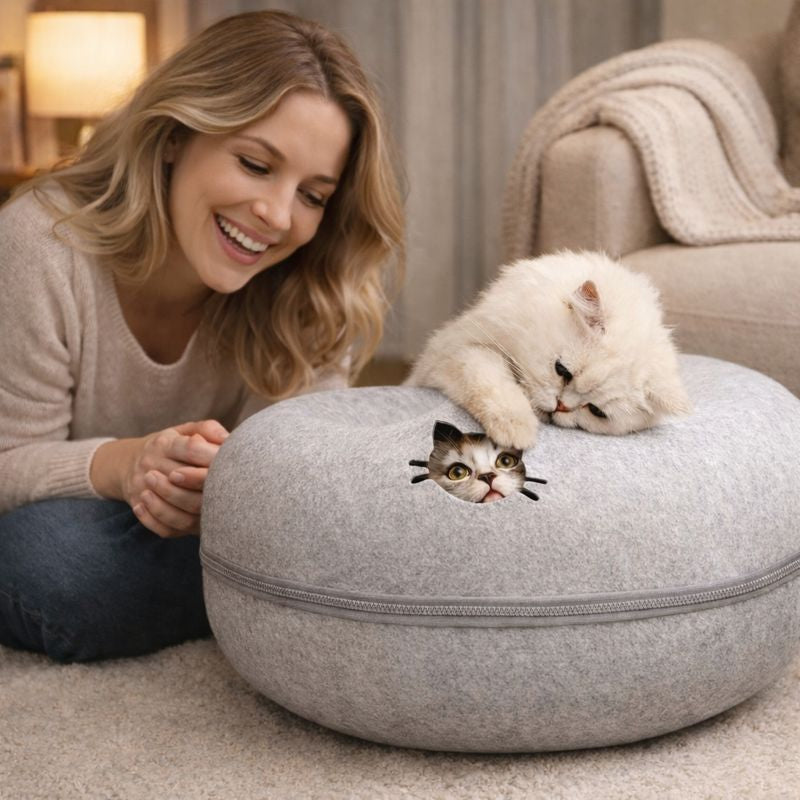 ScritchPets Cat Tunnel Bed