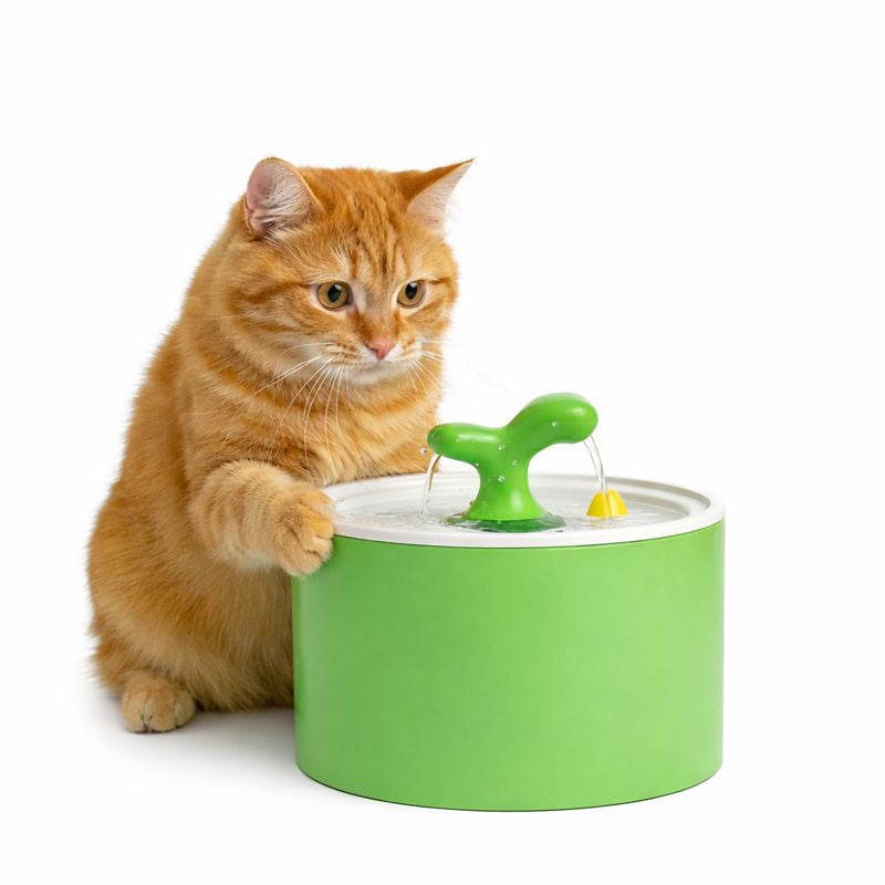 ScritchPets Automatic Ceramic Cat Water Fountain Dispenser