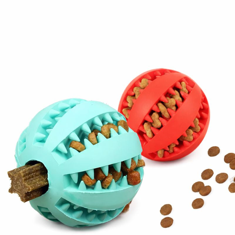 ScritchPets Dog Chewing Interactive Rubber Ball Toy