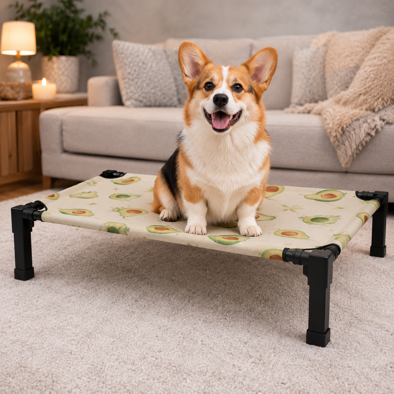 ScritchPets Elevated Cooling Dog Bed