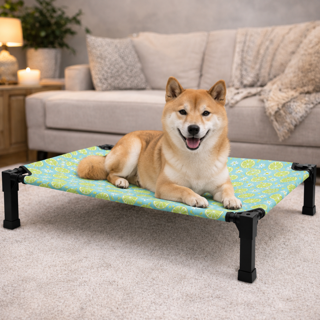 ScritchPets Elevated Cooling Dog Bed