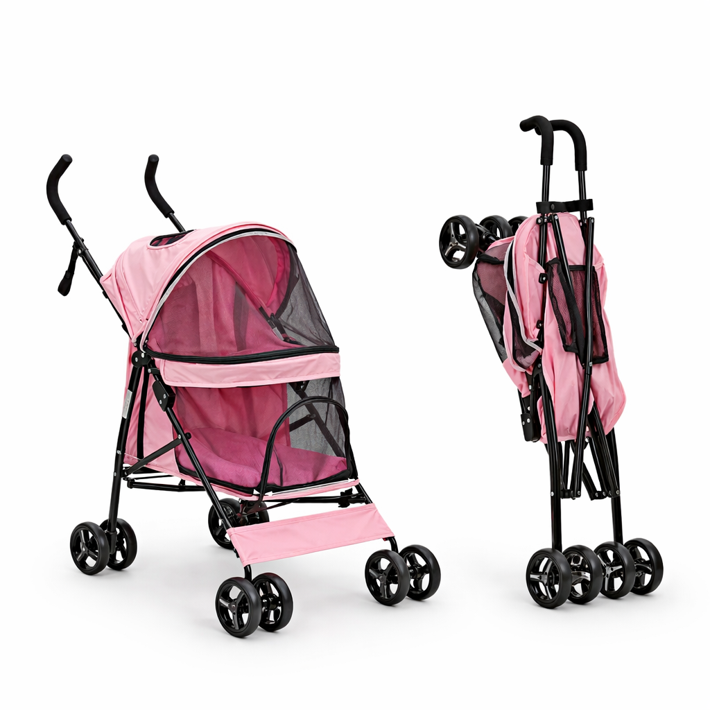 ScritchPets Foldable Pet Stroller