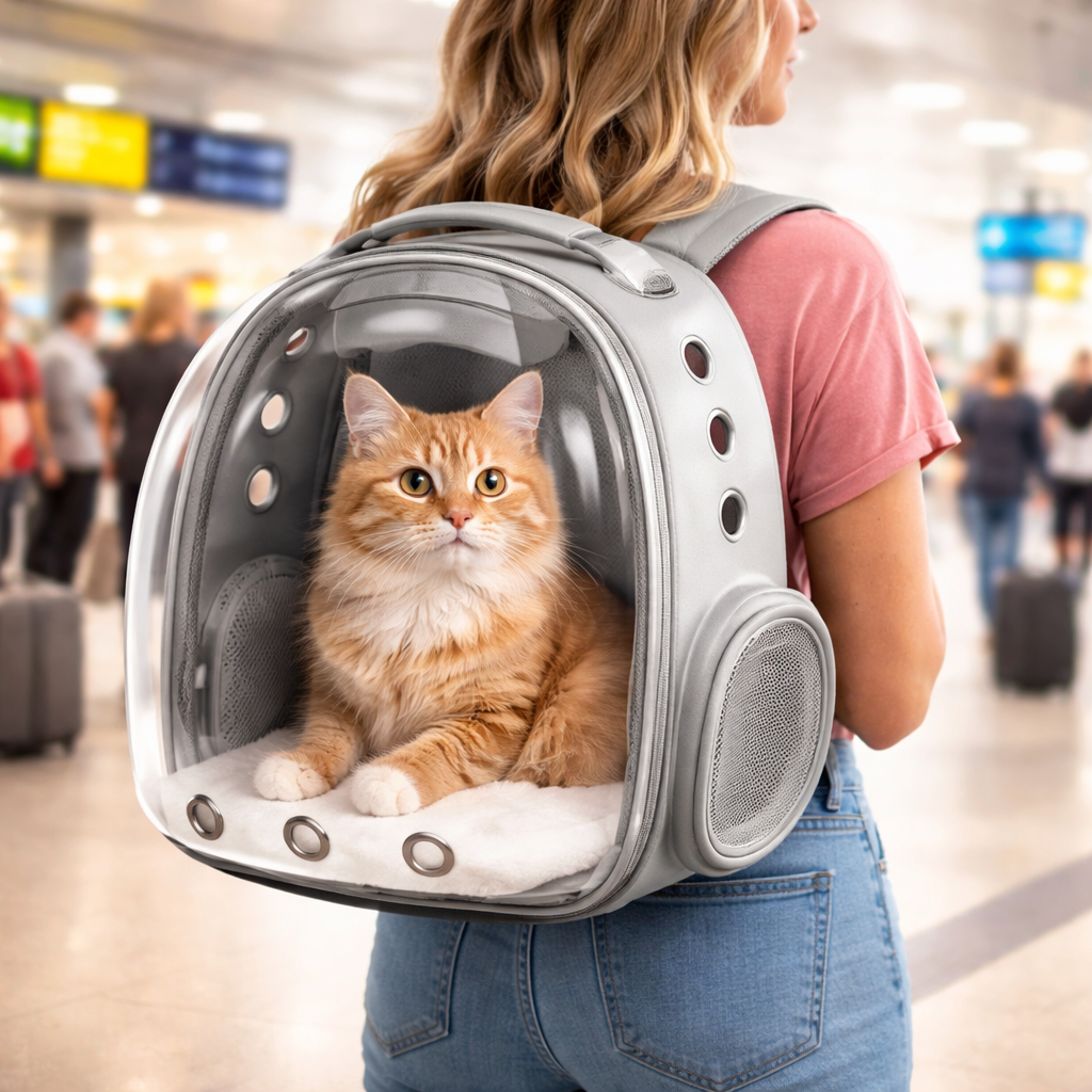 ScritchPets Breathable Cat Carrier Backpack