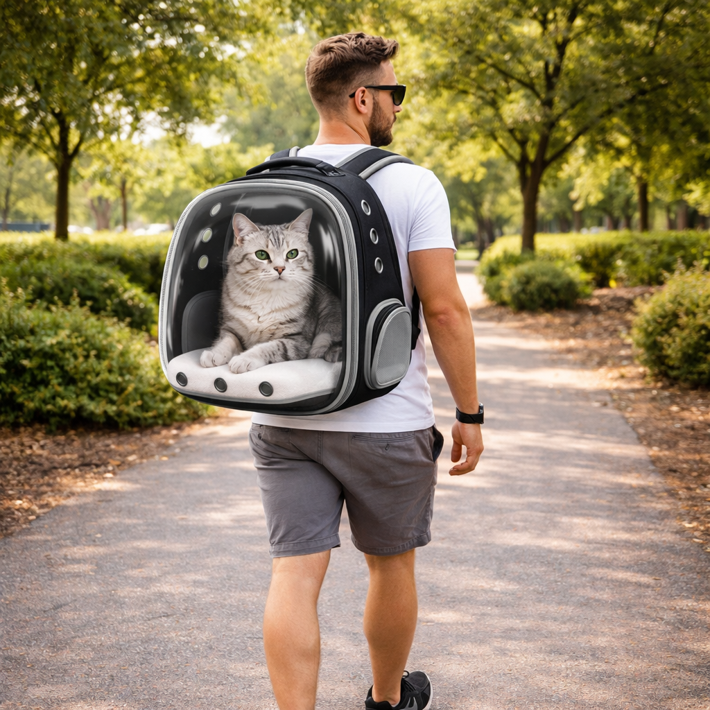 ScritchPets Breathable Cat Carrier Backpack