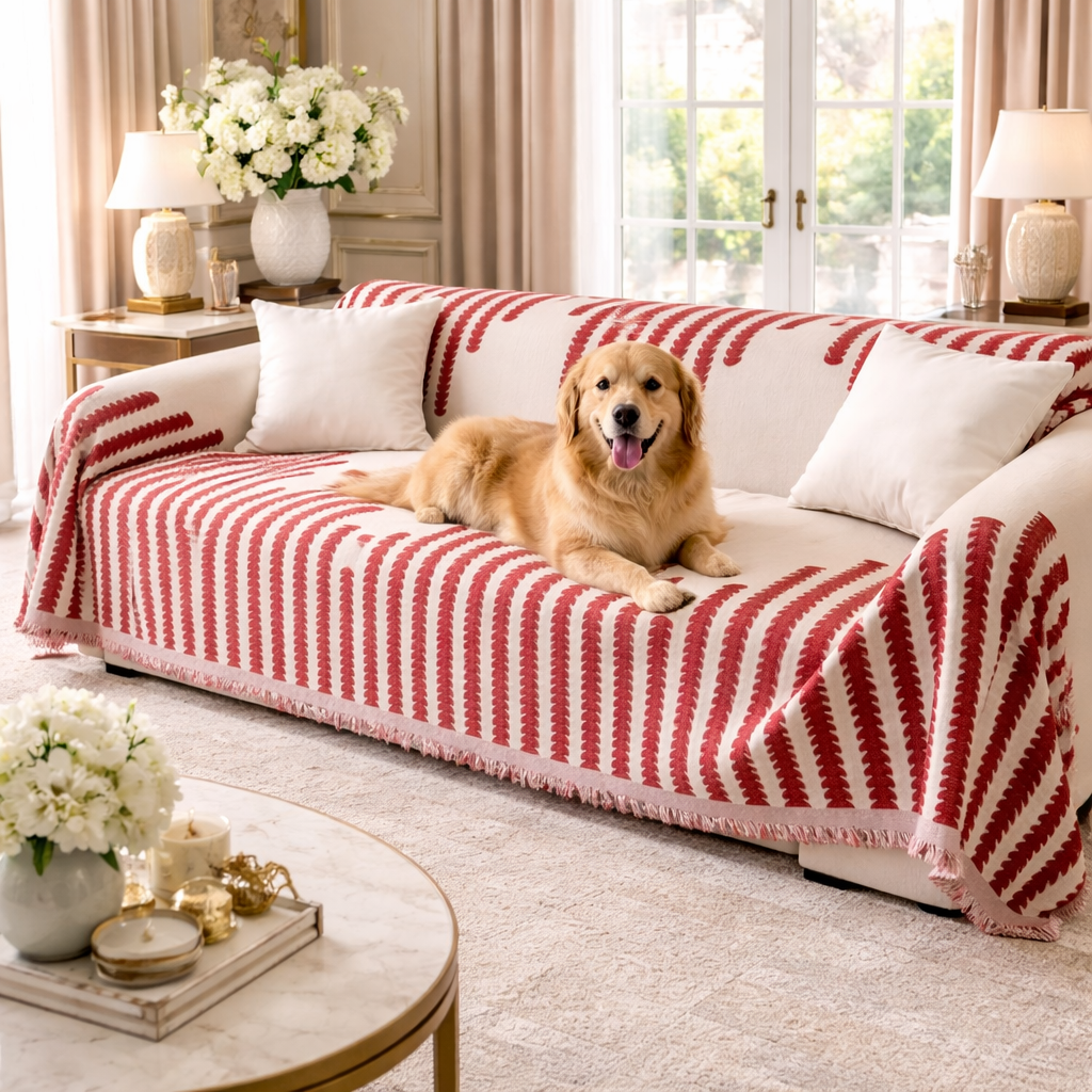 ScritchPets Chenille Sofa Cover Throw