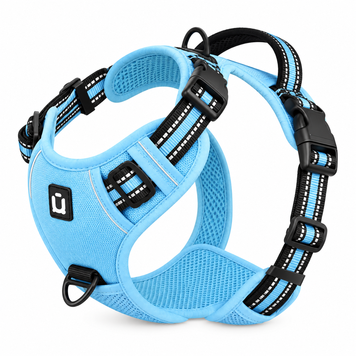 No-pull dog harness in black colour