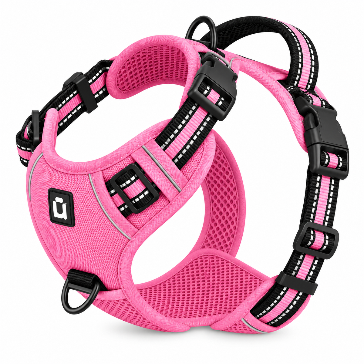 No-pull dog harness in orange colour