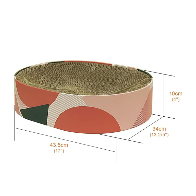 ScritchPets Cardboard Cat Scratcher Bed