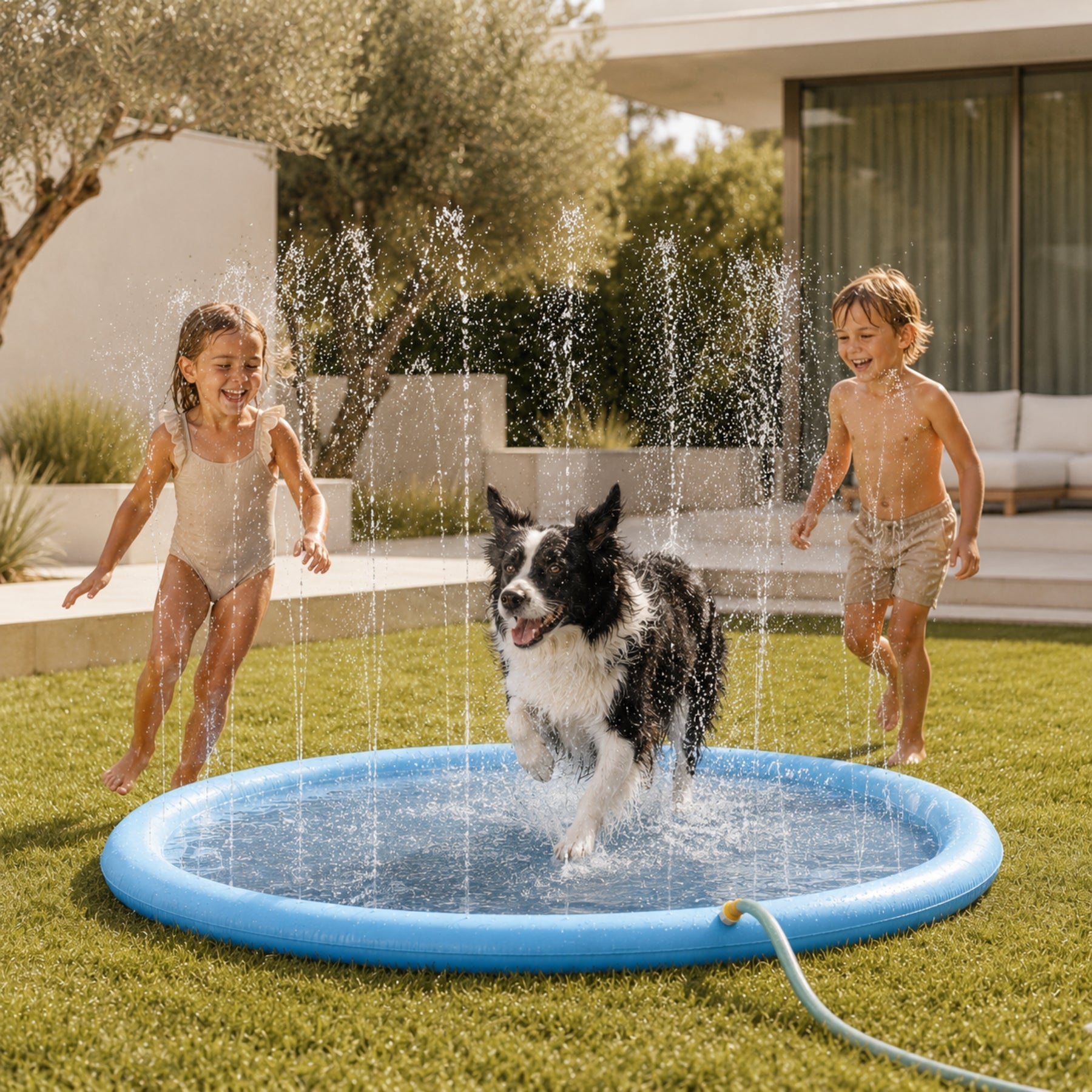 ScritchPets Dog Splash Pad Sprinkler Mat