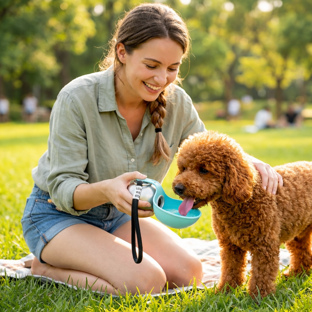 ScritchPets Dog Travel Water Cup Bottle