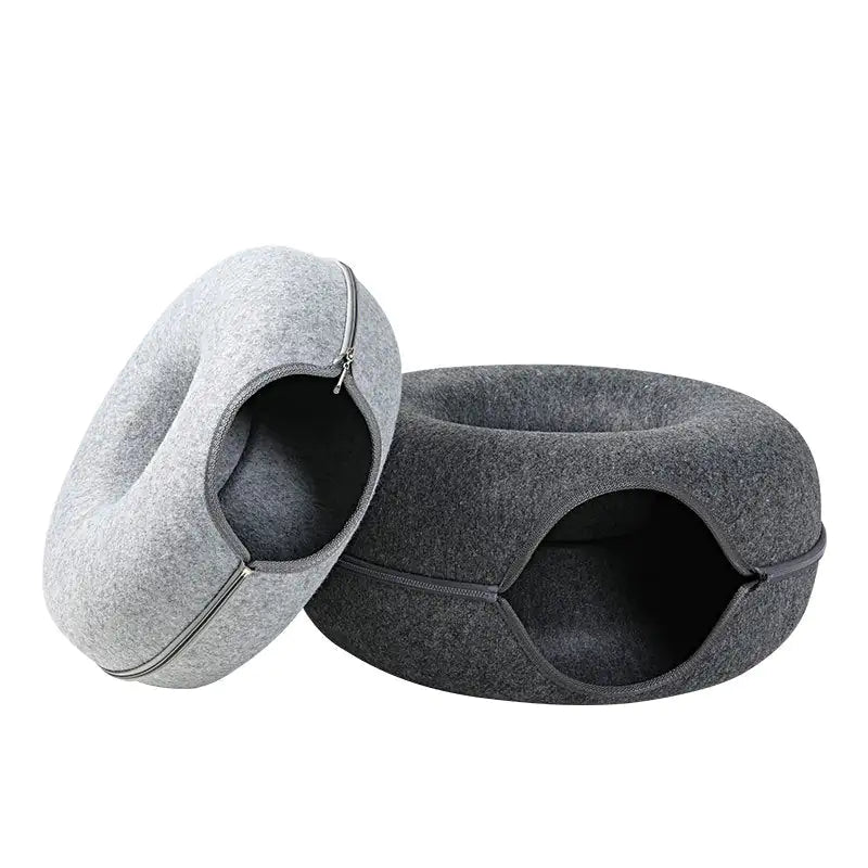 ScritchPets Cosy Cave Cat Donut Bed