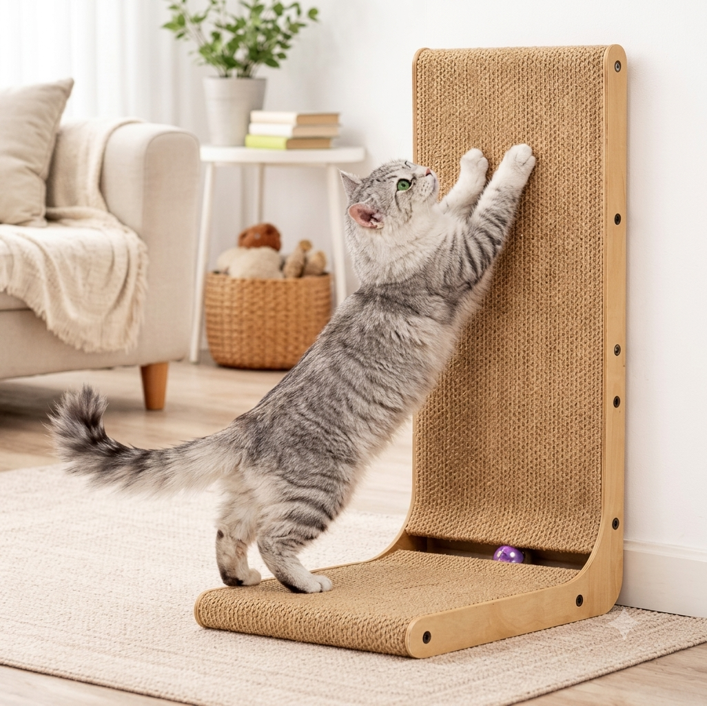 ScritchPets L Shaped Corner Cat Scratcher