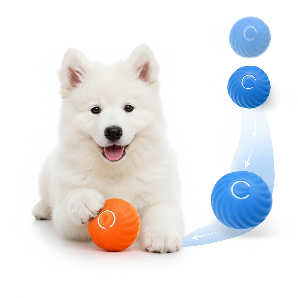 ScritchPets Automatic Smart Moving Dog Toy Ball