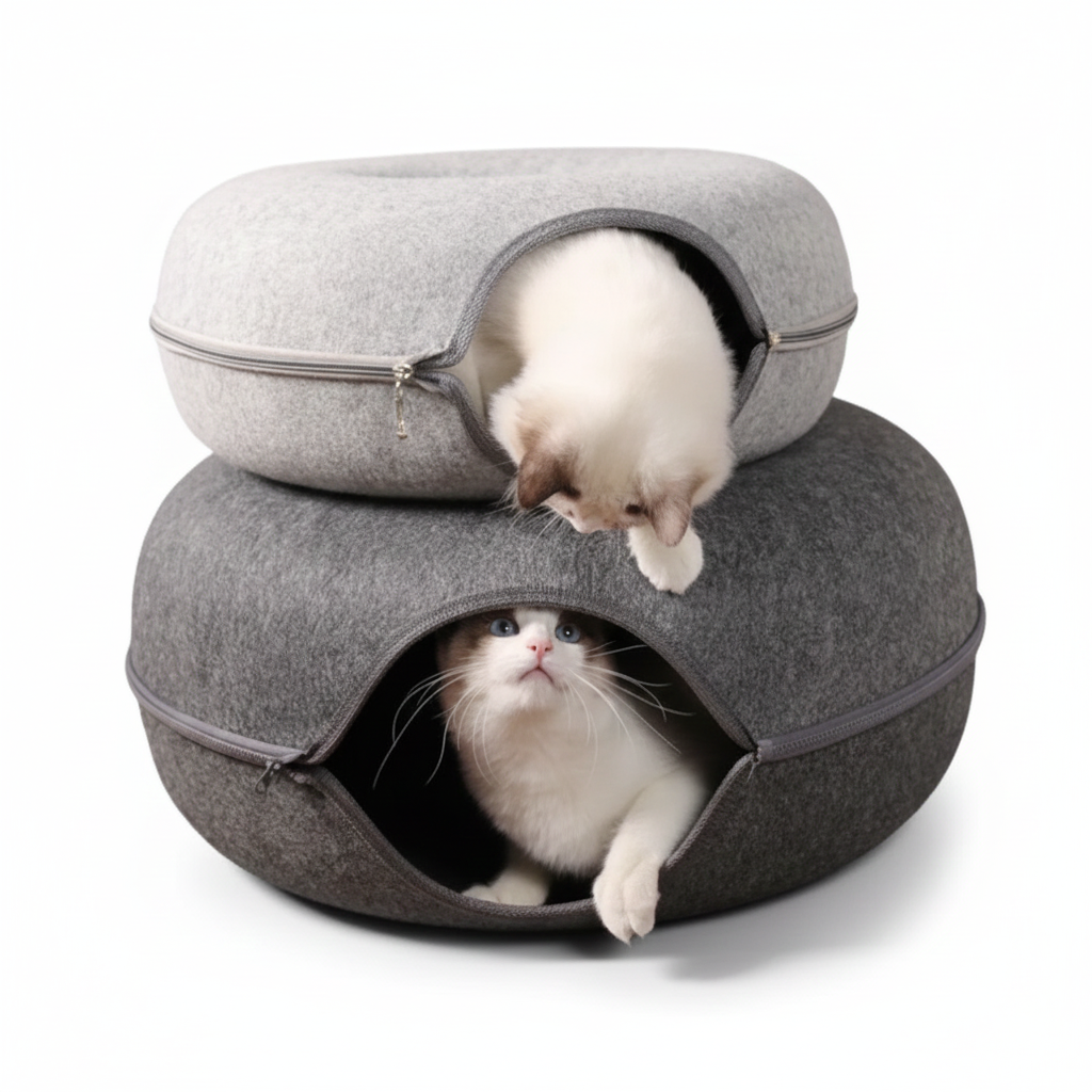 ScritchPets Cat Tunnel Bed