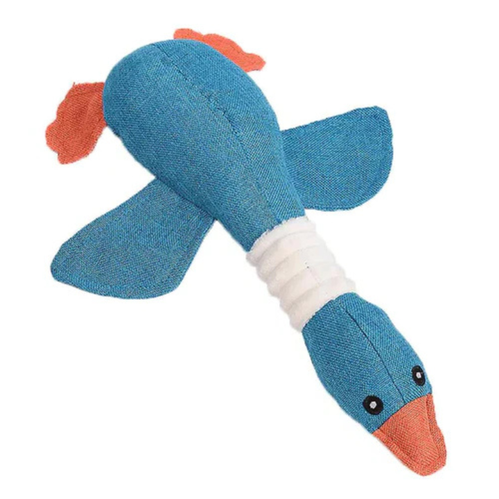 ScritchPets Tough Plush Goose Dog Toy