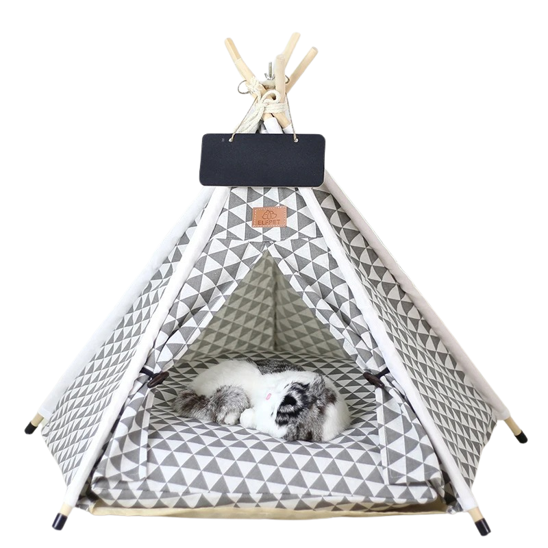 ScritchPets Canvas Pet Teepee Tent
