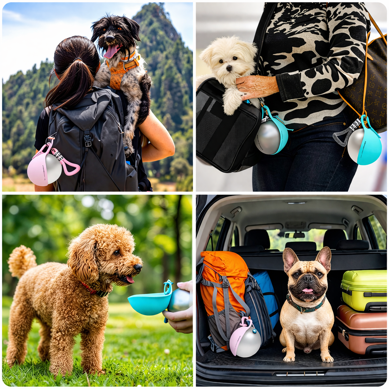 ScritchPets Dog Travel Water Cup Bottle