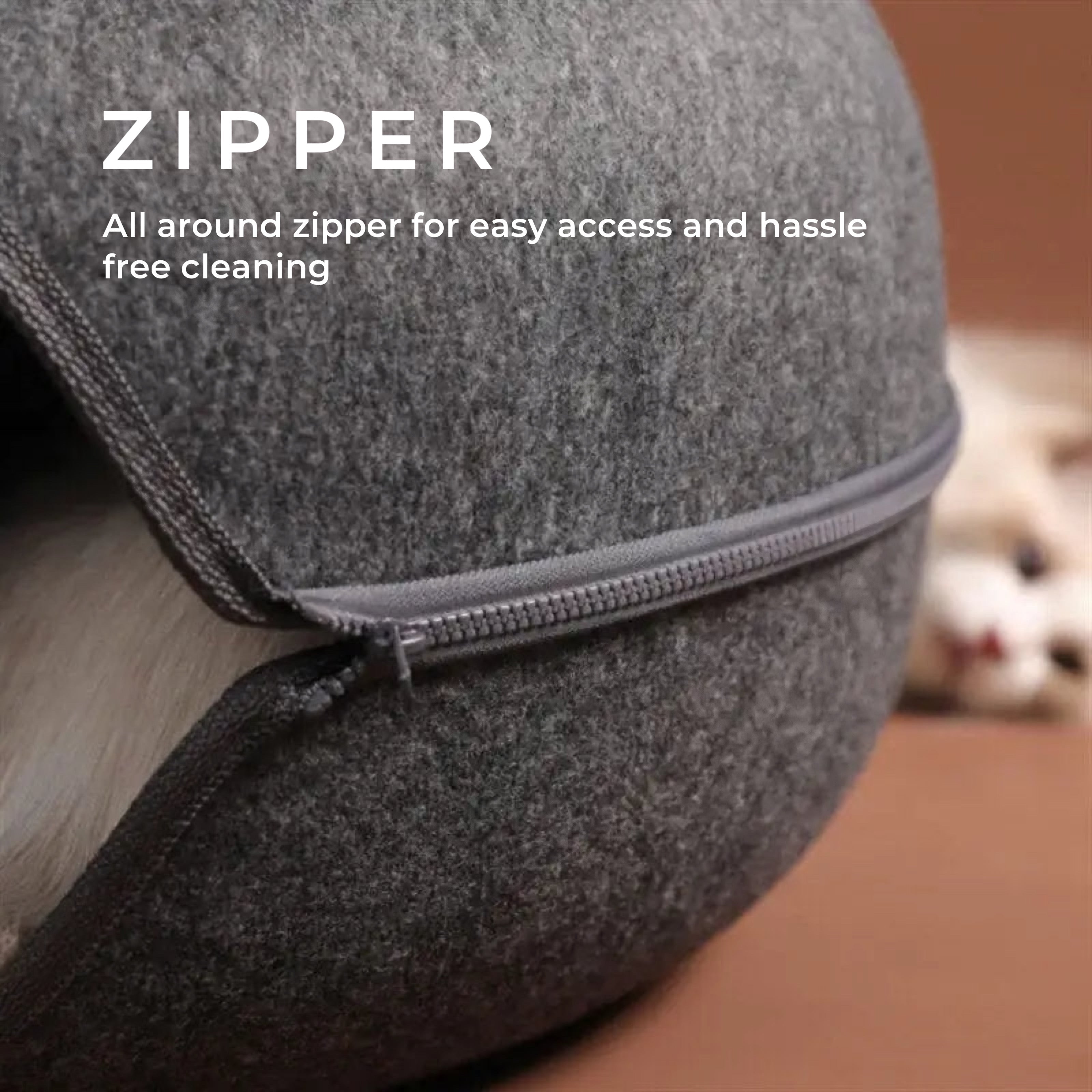 ScritchPets Cosy Cave Cat Donut Bed