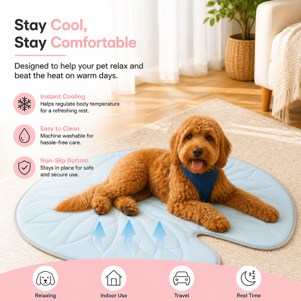 ScritchPets Cooling Leaf Pet Mat