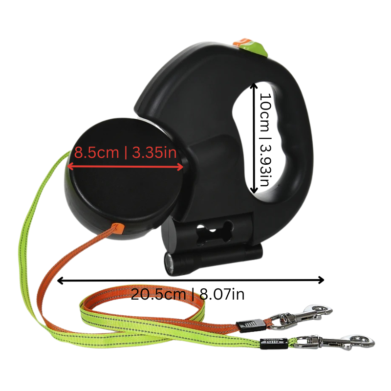 ScritchPets TangleFree Double Dog Lead