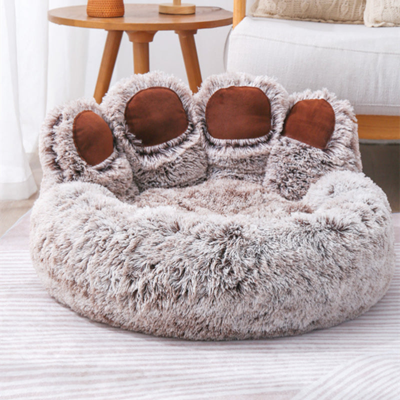 Anti Anxiety Paw Dog Bed with Removable Cover - Image 3