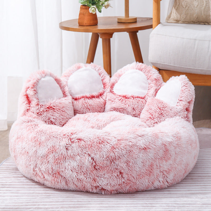 Anti Anxiety Paw Dog Bed with Removable Cover - Image 5