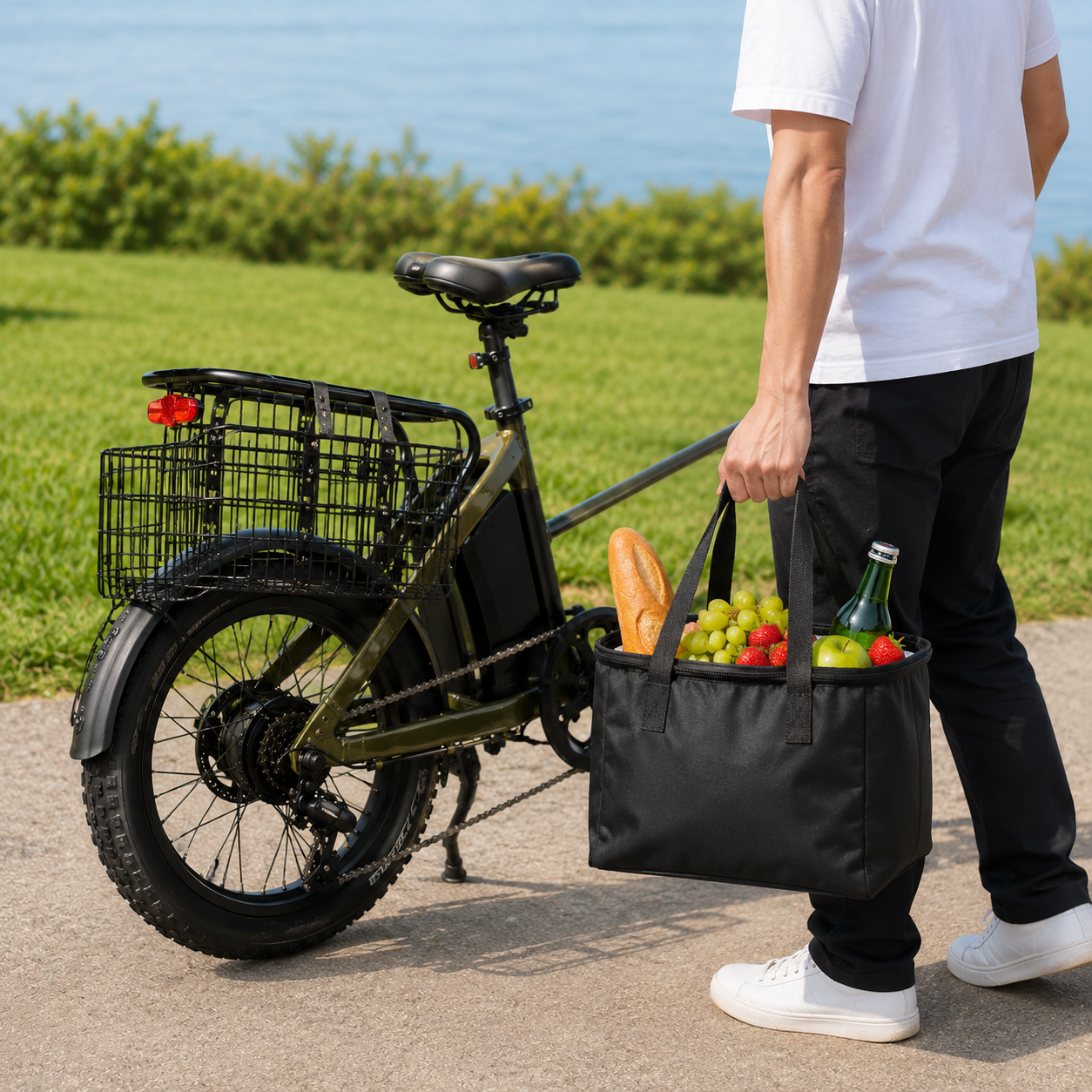 ScritchPets Folding Pet Bike Basket