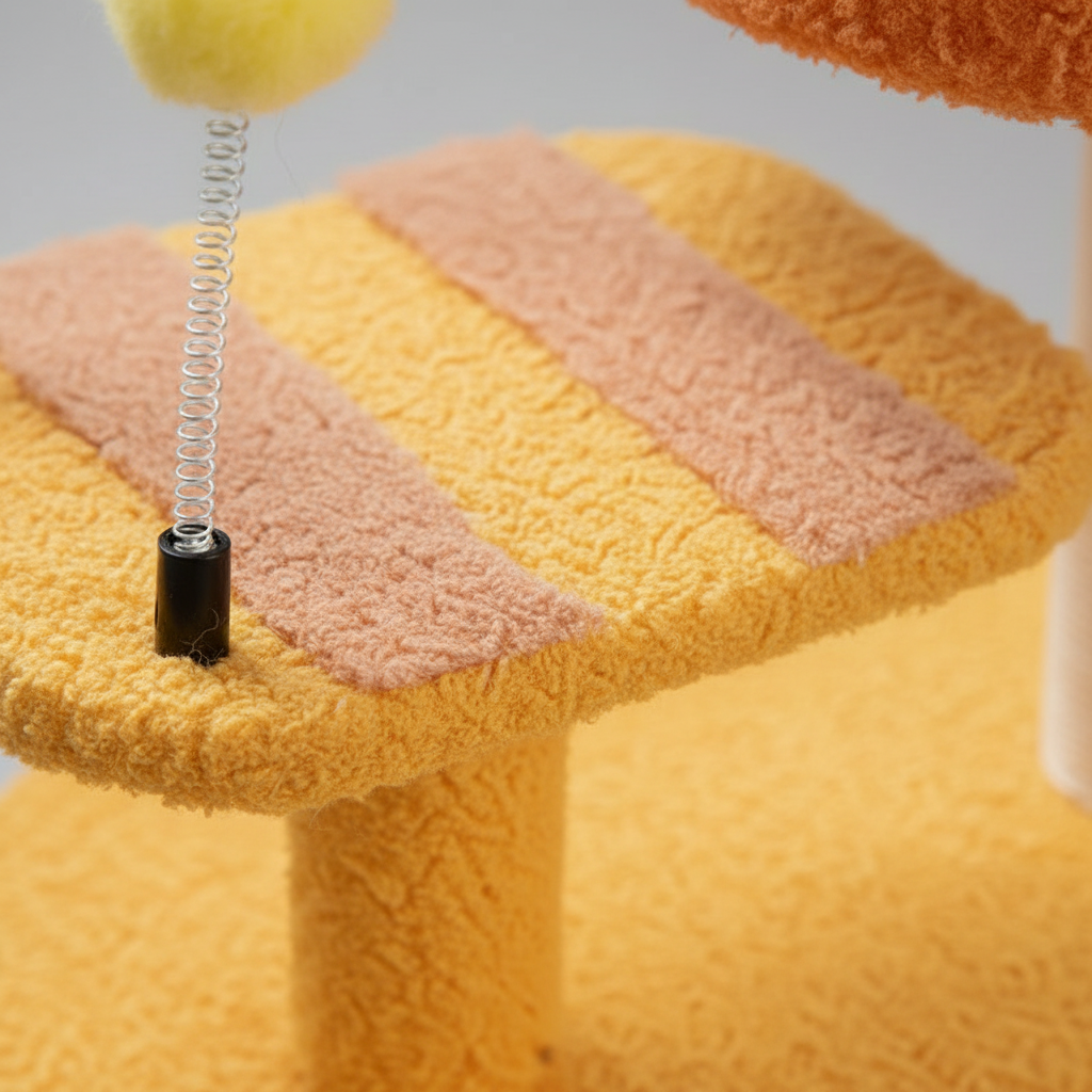 ScritchPets Compact Cat Perch Station Honeybee