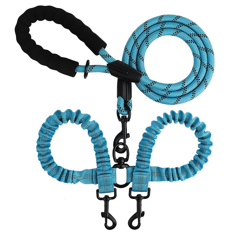 ScritchPets Double Dog Lead with Swivel