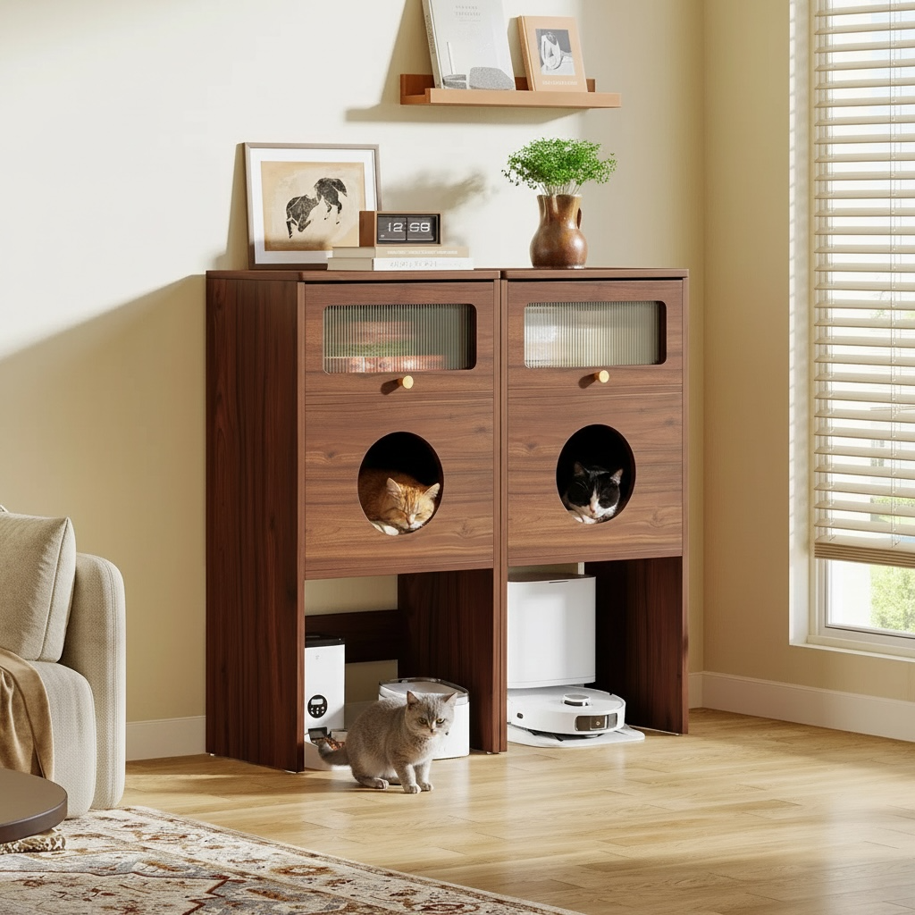ScritchPets Cat Nest Storage Cabinet