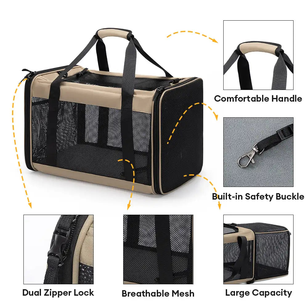 ScritchPets Expandable Cat Carrier Bag