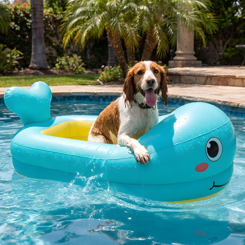 ScritchPets Inflatable Dog Pool Float
