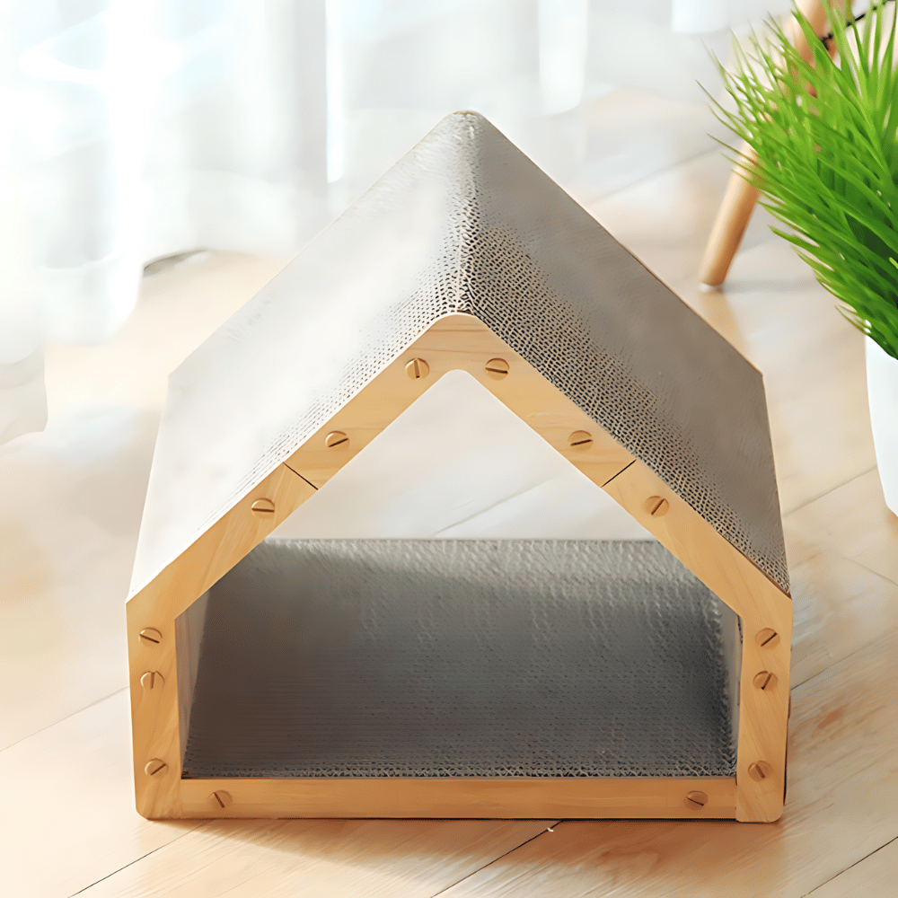 ScritchPets Cat Scratching House Hideaway