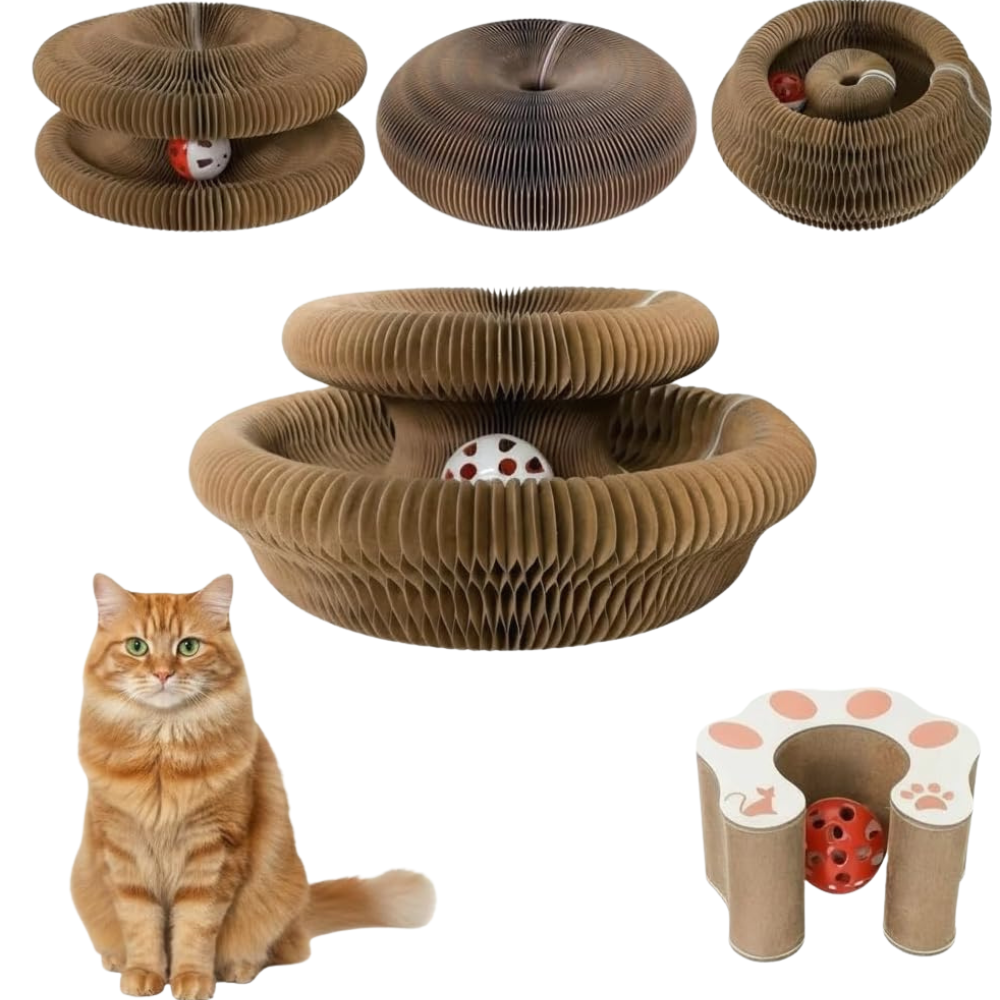 ScritchPets Foldable Cat Scratcher Toy