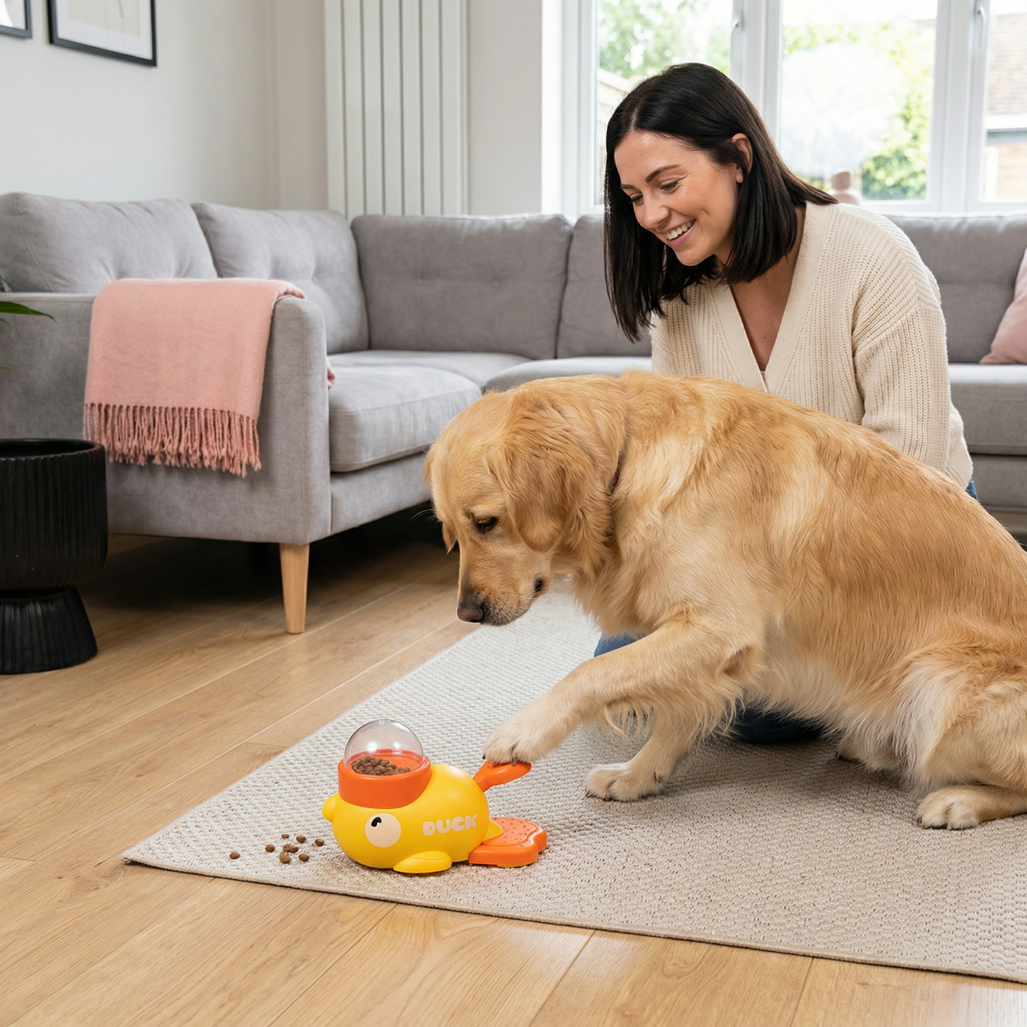 ScritchPets Duck Puzzle Slow Feeder