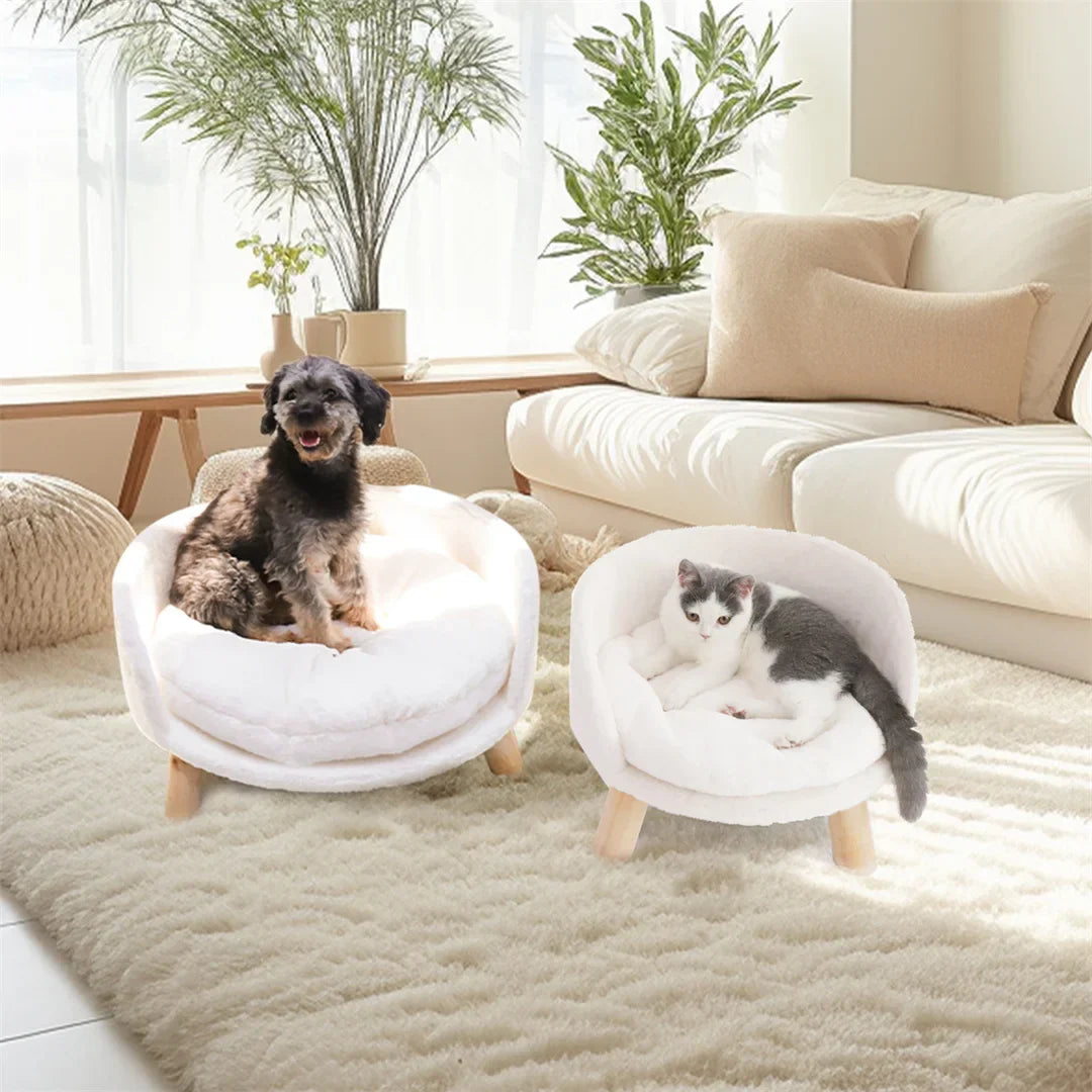 ScritchPets Plush Cat Nest Bed Chair
