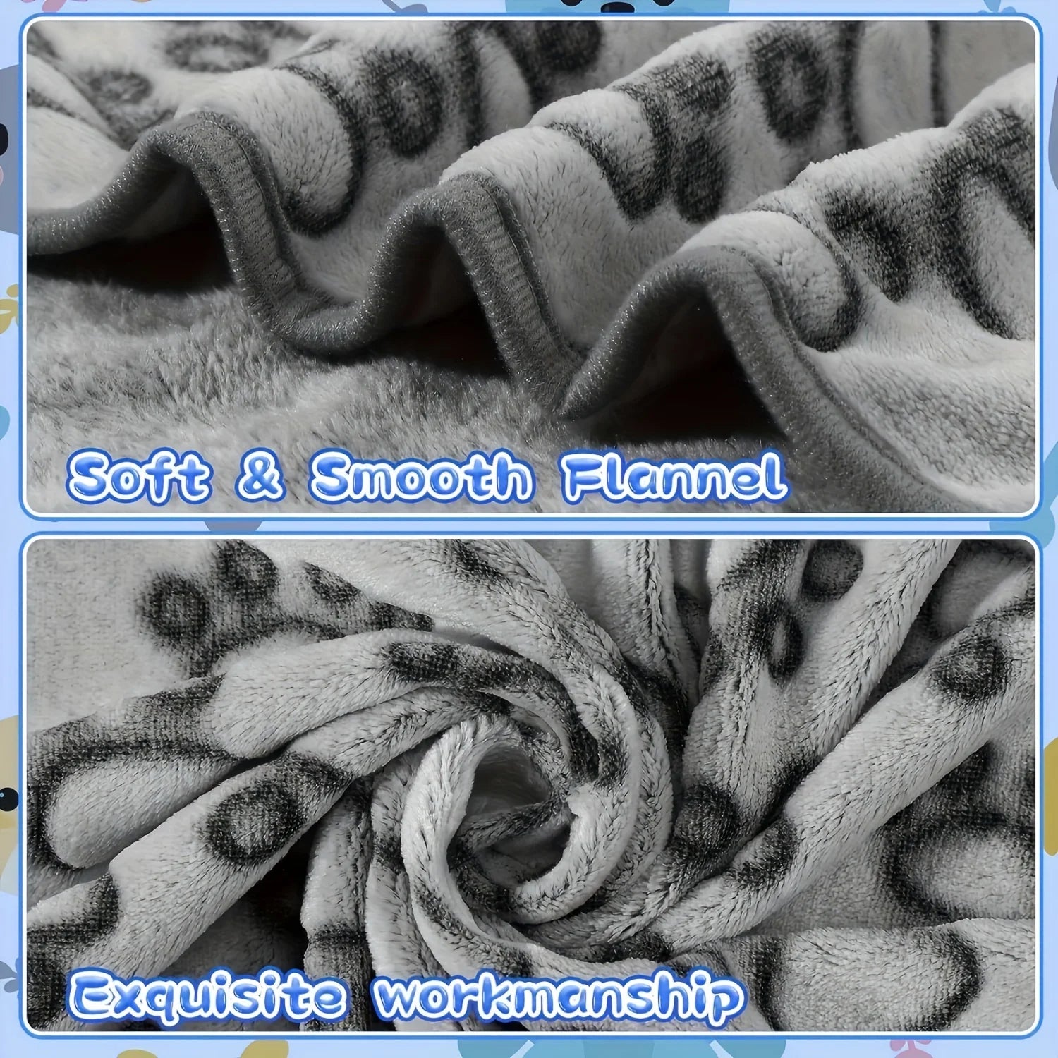 ScritchPets Cartoon Cosy Pet Fleece Blanket