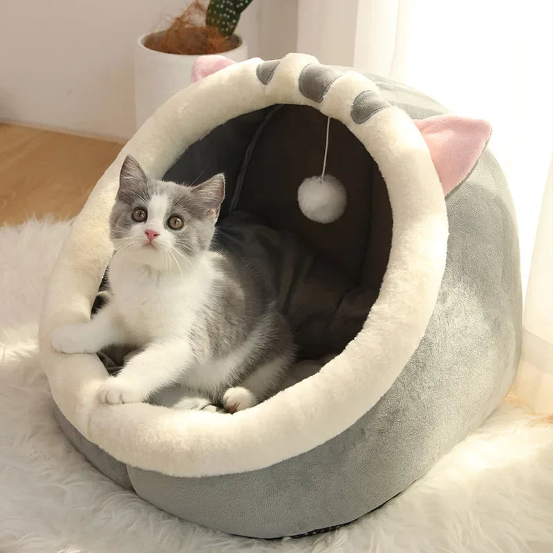 ScritchPets Deep Sleep Foldable Cat Bed