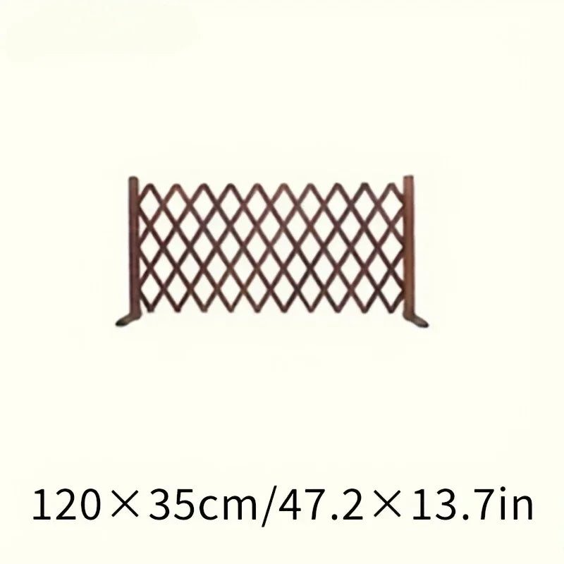 ScritchPets Retractable Wooden Pet Gate Freestanding