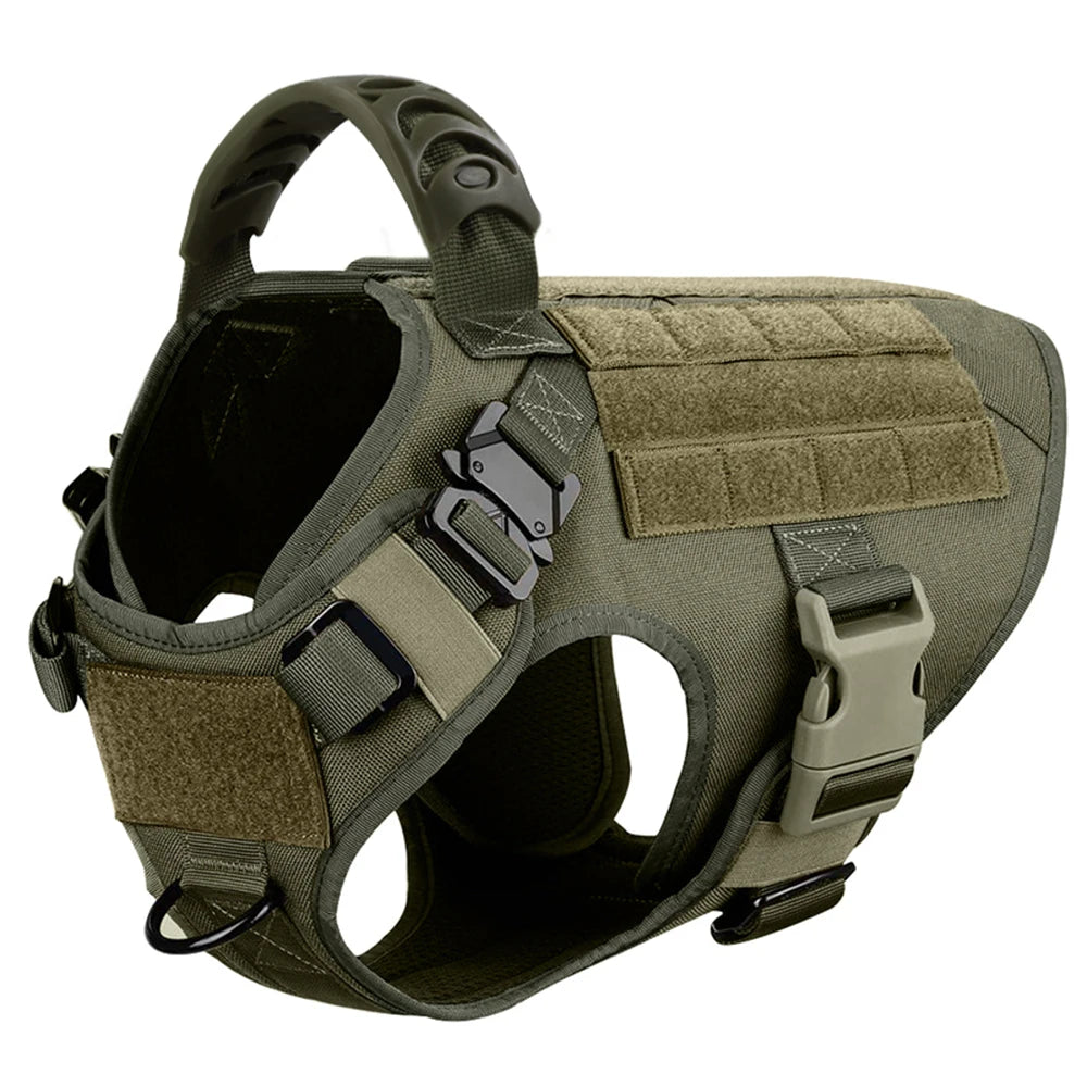 ScritchPets Heavy Duty Tactical Dog Harness with Handle