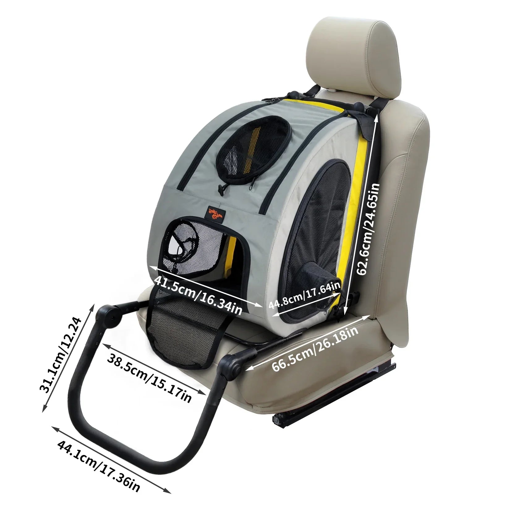 ScritchPets 2 in 1 Convertible Pet Stroller and Car Seat