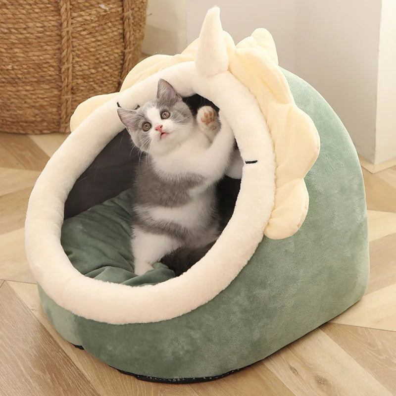 ScritchPets Deep Sleep Foldable Cat Bed